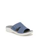 BZees Womens Carefree Machine Washable Comfort Wedge Sandal Blue, Size 7