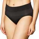 Warner's Women's No Pinching No Problems Dig-Free Comfort Waist Smooth and Seamless Hipster Ru0501p (X-Large, Rich Black)