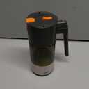 Upgrade 2 in 1 Oil Sprayer for Cooking, 17oz Light-Blocking Glass Olive Oil Dispenser Bottle for Kitchen, Food-Grade Oil Mister with 8 Stickers for Salad, Frying (Green Bottle-Black Gap)