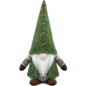 Gehydy Christmas Gnomes Decorations Gnome Handmade Decor for Home Kitchen Farmhouse Tiered Tray - Green