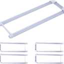 4 Pack T8 U Bend LED Tube Light,LED U Shaped Bulbs,Shop Light,Office Light 2x2FT 24W(50W Equivalent),6000K Daylight White,G13 Base Dual-End Powered,Ballast Bypass,LED Bulb Clear Cover 100-277V