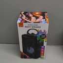 iLive ISB202B ISB202B Portable 8-in. 10-Watt Bluetooth Rechargeable Party/Karaoke Tailgate Speaker with Party Lights and Wired Microphone