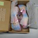 Stelle Girls Dress Shoes Glitter Princess Shoe Flower Mary Jane Low Heels Party Wedding Prom Footwear for Toddler Kids (T08-prism)