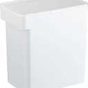 YAMAZAKI Home Tower Airtight Pet Food Storage Container - Cat And Dog Food Holder Bin With Transparent Lid And Handle - Large - Polypropylene - 15 Lbs., 3.2 Gallons, 12 Quarts (White)