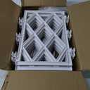 5.25FT Trellis for Climbing Plants Outdoor, Garden Wall White Trellis with Ties, Plastic Coated Metal Pipe Support Tall Plant Fence for Ivy Vines Rose Flower