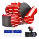 Double Sided Adhesive Pads 2" 32 PCS, Strong Adhesive Tape Squares Heavy Duty Waterproof Heat Resistant for Car Home Outdoor Use