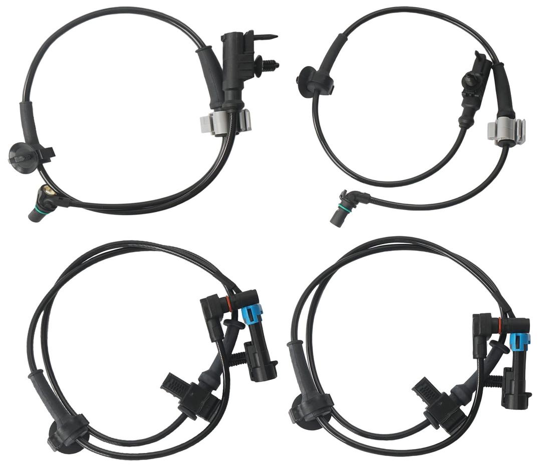 4PCS ABS Wheel Speed Sensor Front & Rear, Left & Right Compatible with 2007-2014 Chevy Silverado 1500/Avalanche/Suburban 1500/Tahoe, GMC Yukon/Yukon XL 1500, Cadillac Escalade Replace 15229012 ALS1464