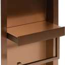AlFI brand ABTPNP88-BC Bathroom Shelving/Toilet Paper Holder, Brushed Copper