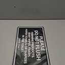 "Please Do Not Flush" Sign - 7.8" x 11.9" Heavy - Duty Aluminum Bathroom Sign (146)