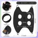 PatiencET Dog Grooming Hammock for Small Dogs Pet Hammock for Nail Trimming Dog Sling for Nail Clipping Dog Hanging Harness (Black S)