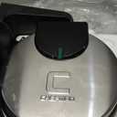 Chefman Rotating Belgian Waffle Maker, 180° Flip Iron w/ Non-Stick Plates, Adjustable Timer, Locking Lid, & Drip Plate, Space Saving Storage, Mess-Free Breakfast, Stainless Steel/Black