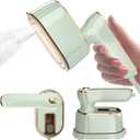 Travel Steamer Iron for Clothes Mini - Portable Ironing Machine Travel Small Size Portable Steamer Travel College Dorm Home Essentials (Mint Green)
