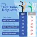 SmartLifeco Eco-Friendly Dental Floss Picks (200ct) - Flossers Made with Straw Wheat Blend, Natural Teeth Whitening, Tooth Pick Stick for Adults, Soft on Gums, Activated Bamboo Charcoal Floss Thread (1 Count (Pack of 200))