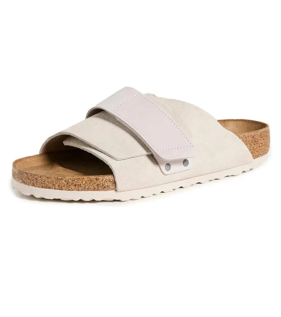 Birkenstock Men's Kyoto Sandals, 36, Antique White  Birkenstock Men's Kyoto Sandals, 36, Antique White