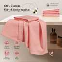Orange Honeycomb Kitchen Towels 5 Pack, 16x26 Inch, 100% Cotton, Quick Drying, Soft & Absorbent, Reusable, Washable Dish Towels for Drying, Cleaning, Kitchen & Dining Use