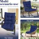 Wicker Chair Cushions for Outdoor Furniture,Outdoor Rocking Chair Cushions High Back, Water-Proof Thick Patio Chair Pads for Indoor and Outdoor 41.7"*20.8"*3", Hawaii