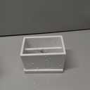 Essentra Home White Marble Kitchen Sponge Holder, Modern Kitchen Sink Caddy with Drain Tray