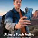 FNTCASE for Samsung Galaxy S26+ Plus Case: with Kickstand | 2 Front Frames | Built-in Screen Protector Military Grade Drop Proof Protection Rugged Protective Phone Case for S26 Plus 6.7 Inch Blue