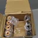 2 Pack Boho Wood Curtain Rods for Windows 48 to 84 inch,1" Adjustable Heavy Duty Window Curtain Rod with Imitation Wood Grain Finials,Rustic Decorative Drapery Rods Set 36-88'',Natural Wood