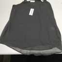 SUNAELIA White Tank Top Women Chiffon Cami Spaghetti Strap Camisole Summer V Neck Loose Fit Flowy Sleeveless Backless Blouse Shirts, M, Black