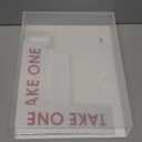 9.1" x 11.6" Outdoor Take One Brochure Holder Waterproof Wall Mount Literature Permit Box with Lid Screws Clear Acrylic Document Holder Fits Letter Size A4 Flyers Booklets Pamphlets (TAKE ONE WHITE)