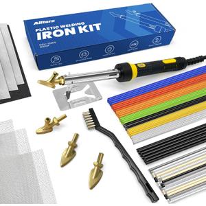 Allturn 110V-100W Deluxe Plastic Welder, Plastic Welding Repair Iron Kit for Car Bumper Dashboard Kayak Canoe Tank Repairs