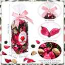 Nuanchu 6 Pcs Potpourri Bags Rose Red Potpourri Bowl Filler Rose Scented Dried Flowers Petals Cinnamon Scented Vase Fillers Home Perfume Sachet for Home Decor, Office, Bedroom, 12.7 oz Total