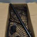 Rustproof Corner Shower Caddy Freestanding Tension Pole, 4 Large Baskets for Bathtub Shampoo Storage Organizer Bathroom Height Adjustable Shelves from 23.6 to 114.5 Inch with Towel Bar (Black)