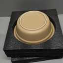 Ceramic 7.1inch Set of 2 Dog Bowls for Medium Dogs, 2pcs Basic 2.5 Cup Food or 24 oz Water Dishes for Replacement, Wide Opening Rounded Edge(2 Bowls, Oat Beige)