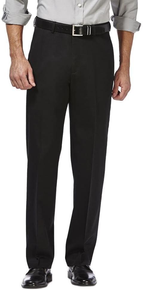 Haggar Classic Fit Mens Pants 60W 30L Black