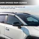 Side Window Visor 6 Piece Set for Toyota RAV4 2019 2020 2021 2022 2023 2024 Safe RAIN Out-Channel Guard Deflector Window Deflectors Vent Deflectors (for RAV4 19-25 6-Piece Set)