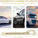 Penitue 2pcs Car Seat Gap Filler, No Drop Guard Universal Gap Organizer Between Seat and Console Prevents Phone Keys Cards Falling (Beige)