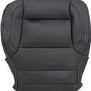 Priprilod Driver or Passenger Bottom Non-Perforated Seat Cover Jet Black#H2U,H1Y or 4AA Fit for Chevy Silverado Suburban Tahoe/GMC Sierra Yukon 1500, 2500HD, 3500HD 2014 2015 2016 2017 2018 2019