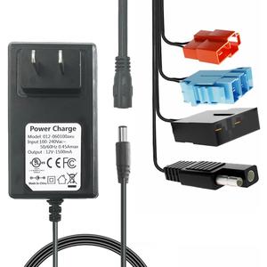 12Volt Multi-Function Charger for Battery Powered Kid's Ride On Toys Car,12VPower Adapter for Power Wheels Electric Vehicle,LED Lights,Universal (12V)