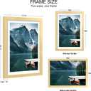 Hongkee 14x20 Frame Set of 2, Gold Wood Style for 12x18 Mat
Display Posters 12x18 with Mat or 14 x 20 No Mat, Wall Mounting for Photos, Artwork; Fits Home, Office & Gallery Wall Decor