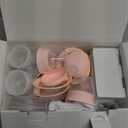 NCVI Electric Breast Pump 8782, Portable Hospital-Grade Double Pump with 4 Modes & 9 Levels, Anti-Backflow, Rechargeable Quiet Breastfeeding Pump for Efficient Comfortable Use at Home, Work or Travel (10 Piece Set, Pink)