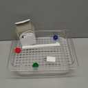 WQY GroceryShop Parrot Bathtub Indoor Automatic Bath Shower with 180 ° Circulating Faucet Contains USB and Power Plug for Medium Birds African Grey  Conure Parakeet Cockatiel Lovebird