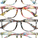 BLS BLUES Reading Glasses for Women/Men, Readers for Women/Men, Eye glasses, Blue Light Reading Glasses, Cheaters, Eyeglasses, +3,5