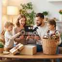 Vintage Carriage Key Holder Wall Mount, 5-Hook Cast Iron Key Rack & Wall Organizer, Decorative Key Hanger for Entryway, Hallway, Home and Office, Black (12.04x8.34inches)