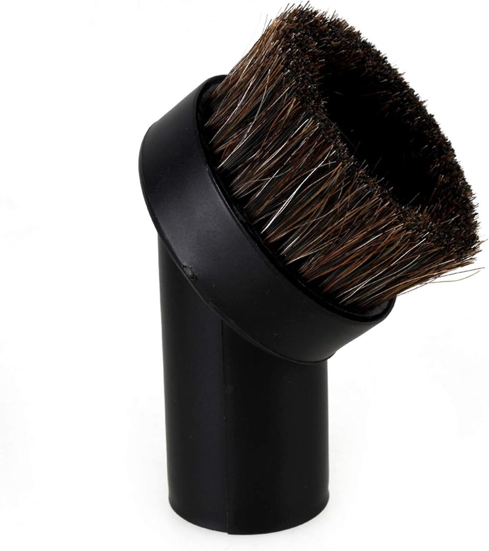 RDEXP Round Dust Brush 25mm Horse Hair 1.25" Vacuum Attachment Replacement,Perfect for Vacuuming Sofas and Baseboards,Use a Rubber Will Help It Fit Better
