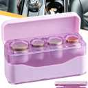Larger Capacity Coin Holder for Car, Compact Portable Change Coin Organizer | Coin Holder Compatible with Coins of Different Size, Coin Dispenser Storage Fit for Most Vehicle & Trucks, Easy to use