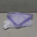 Sotfamily Plastic Shower Caddy Corner (for 90 Only), 4 Pack Adhesive Corner Shower Shelves for Bathroom Organizers and Storage, Crystal