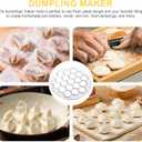 Luxshiny Dumpling Maker Mold 9.05 Inch Russian Pelmeni Press Multi-Hole Dumpling Mold Kitchen Tool for Homemade Dumplings and Party Cooking