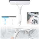 3 in 1 Spray Squeegee, 3 in 1 WindowSqueegee Cleaner, Spray WindowSqueegee Cleaner Tool with SprayBottle, for Car, Window (White)