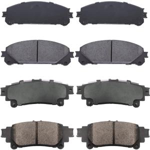 Replacement for Front & Rear Ceramic Brake Pads D1324,D1391 - LEXUS RX350, RX450h, Highlander, Sienna 2010-2018