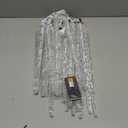 Brightown Icicle Lights Outdoor 20ft with Remote - 20 Tubes 100 LED Iced Tube Christmas Lights, Waterproof Icicle Decor Outdoor Indoor for Tree Patio Roof Holiday Decor, Cool White