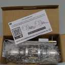 BESTTEN Keyed Entry Door Knob with Lock, Interior and Exterior Door Lock, Standard Ball, Satin Nickel