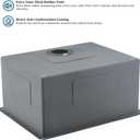 Stainless Steel Undermount Laundry Room Sink-VASOYO 24x19x13 Undermount Laundry Sink Stainless Steel 16 Gauge Single Bowl Deep Under Mount Kitchen Utility Sinks Outdoor Basin