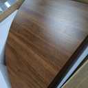 LITTLE TREE Round Dining Table for 4-6 People, 47 Inches Dining Room Table with Wooden Pedestal Base, Brown Dinner Tables, Circle Kitchen Tables for Dining Room, Kitchen, Living Room(Table Only)