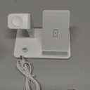 Wireless Charger for Samsung,3 in 1 Wireless Charging Station for Samsung Galaxy S25/S24/S23/Z Fold/Flip,Fast Phone Watch Charger Dock Stand for Galaxy Watch Ultra/7/6/5,Galaxy Buds (White)